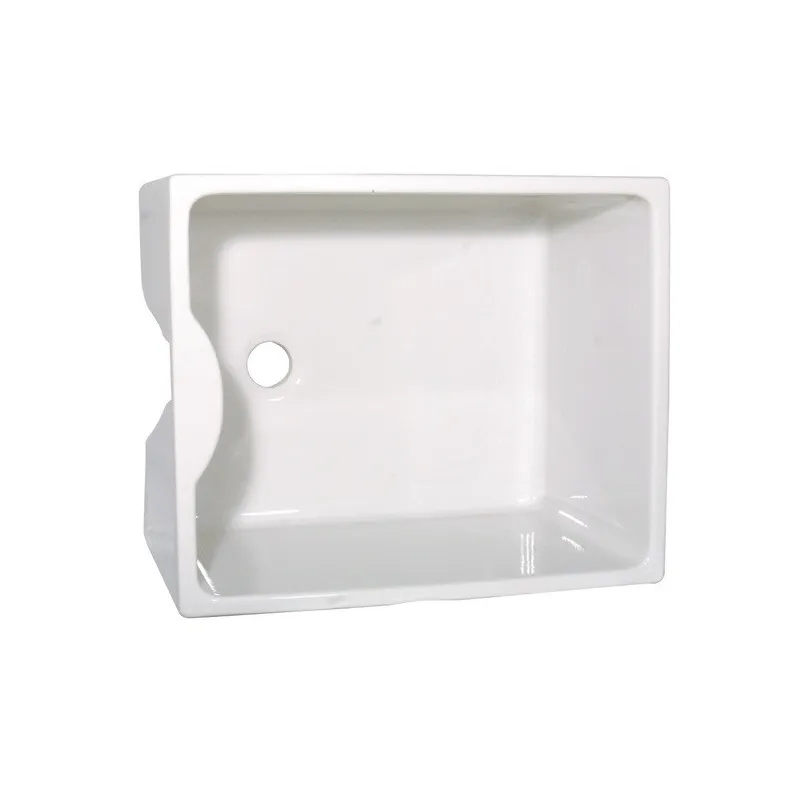 Cuve évier et lavabo céramique blanche 60 x 50 garantie 5 ans