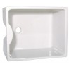 Cuve évier et lavabo céramique blanche 60 x 50 garantie 5 ans