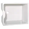Cuve évier et lavabo céramique blanche 60 x 50 garantie 5 ans