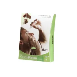 Etui de 4 ampoules de lavage oculaire PLUM