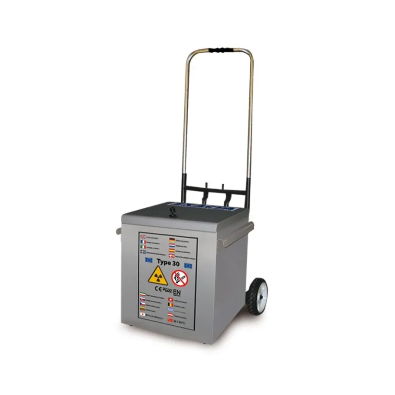 Coffre stockage inox produits inflammables radioactifs