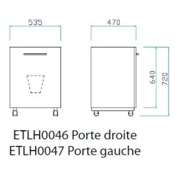 Meuble sous cuve 1 porte