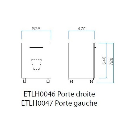 Meuble sous cuve 1 porte