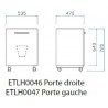 Meuble sous cuve 1 porte