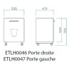 Meuble sous cuve 1 porte