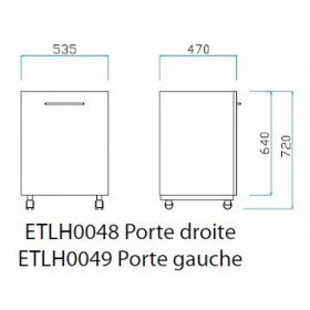 Meuble 1 porte