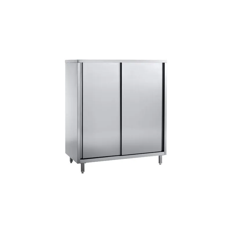 Armoire inox avec portes coulissantes
