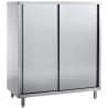 Armoire inox avec portes coulissantes