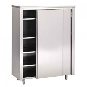 Armoire inox avec portes coulissantes