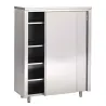 Armoire inox avec portes coulissantes