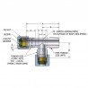 Raccord Té mâle droit