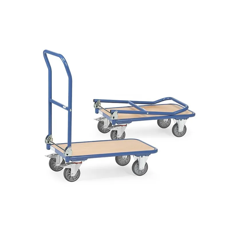 Chariot FETRA pliable plateau bois