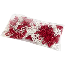 Chaîne balisage rouge et blanche 25 m