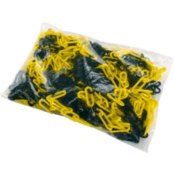 Chaîne balisage jaune et noir 25 m