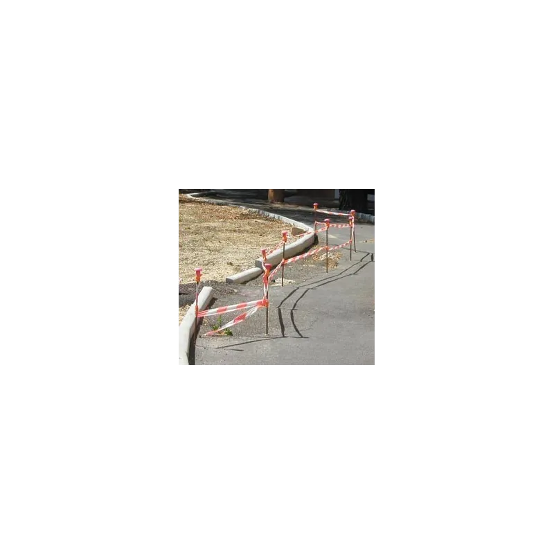 Ruban de chantier rouge & blanc