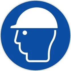 Casque de protection obligatoire