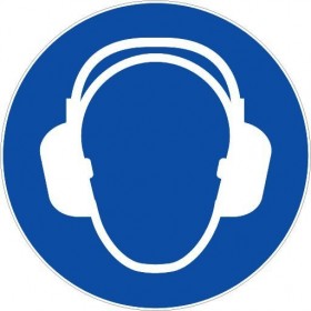 Casque antibruit de protection obligatoire