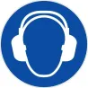 Casque antibruit de protection obligatoire