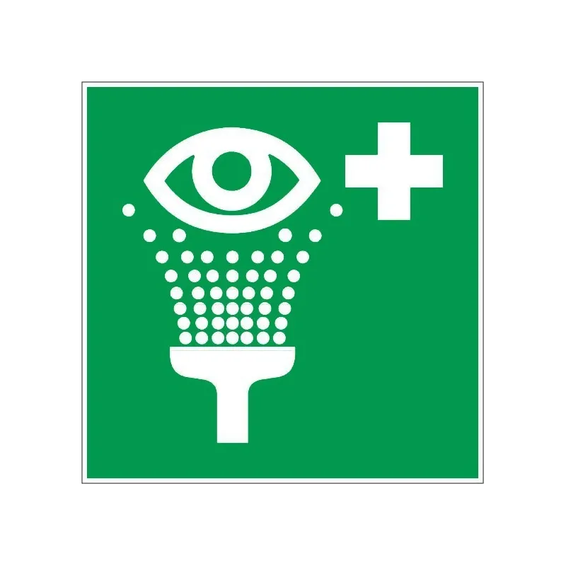 Rinçage des yeux