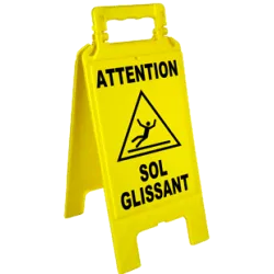 Chevalet attention sol glissant