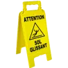 Chevalet attention sol glissant