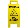 Chevalet attention sol glissant