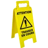 Chevalet attention travaux en cours