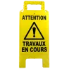 Chevalet attention travaux en cours
