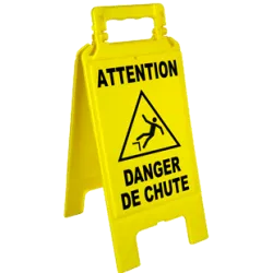 Chevalet attention danger de chute