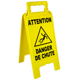 Chevalet attention danger de chute