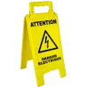 Chevalet attention danger électrique