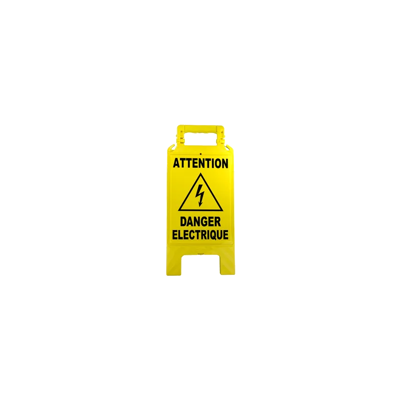 Chevalet attention danger électrique