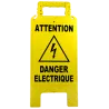 Chevalet attention danger électrique