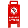 Chevalet interdiction passage interdit