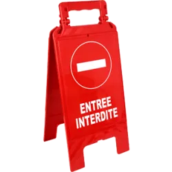 Chevalet entrée interdite
