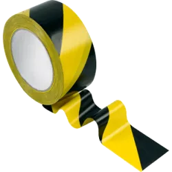 Ruban adhésif jaune et noir