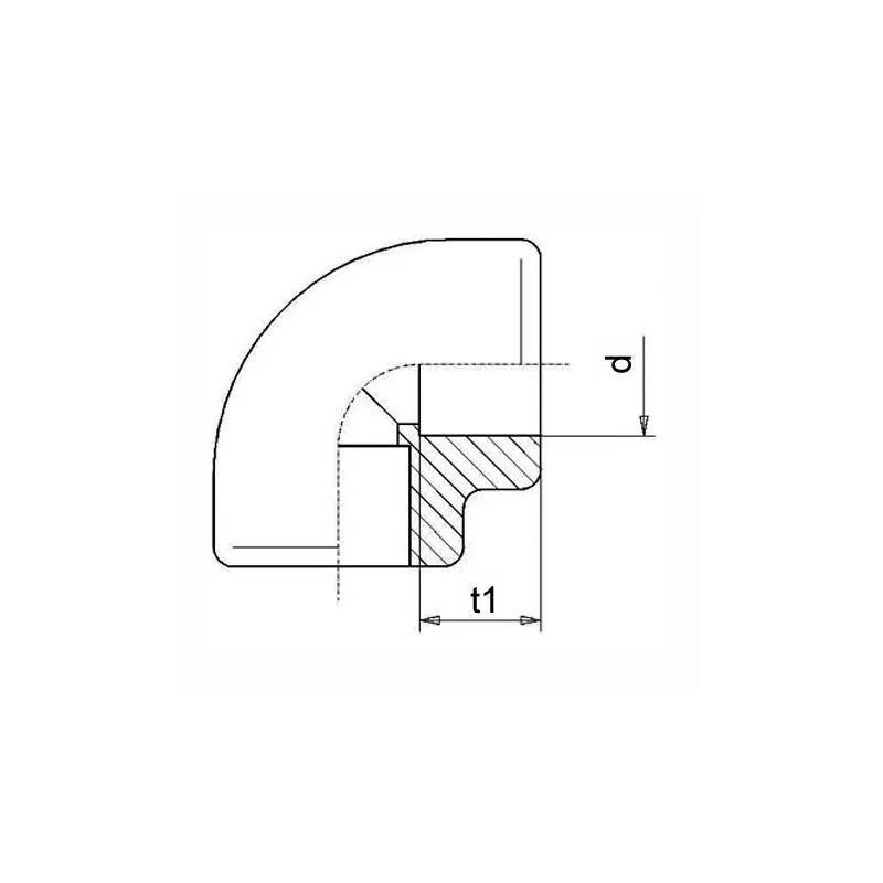 Coude à 90°