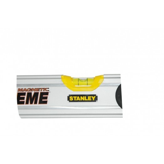 STANLEY FATMAX Niveau Magnétique 60 cm I-Beam - Aluminium Résistant et  Léger - Antichocs - 3 Fioles Dont Une Grande Taille - Précision +/- 0,5mm 