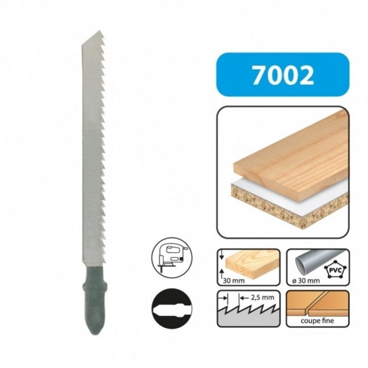 Lame de scie sauteuse bi-métal Diager L004W5 bois et plastique 100 mm