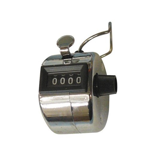 Compteur manuel compteur de pas - Compteur de quantité mécanique à 4  chiffres sans fonctionnement sur batterie - Boîtier en métal avec bague  pour le style de maintien du doigt 2