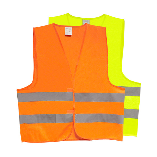 Gilet Réfléchissant De Sécurité Avec Étiquette FIRE WARDEN Tag Jeu  D'illustrations Vectorielles De Conception De Style Plat. Veste De Travail  De Sécurité Fluorescente Rouge Avec Bandes Réfléchissantes. Gilet Uniforme  Vue Avant Et