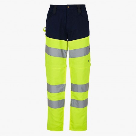 Pantalon de travail jambes amovibles et haute visibilité Diadora Utility