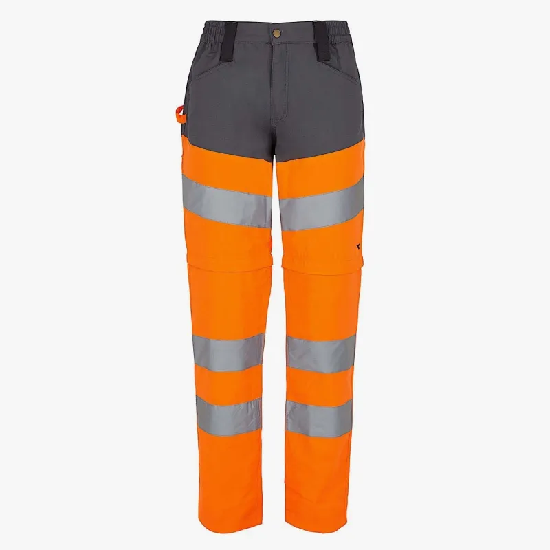 Pantalon de travail jambes amovibles et haute visibilité Diadora Utility