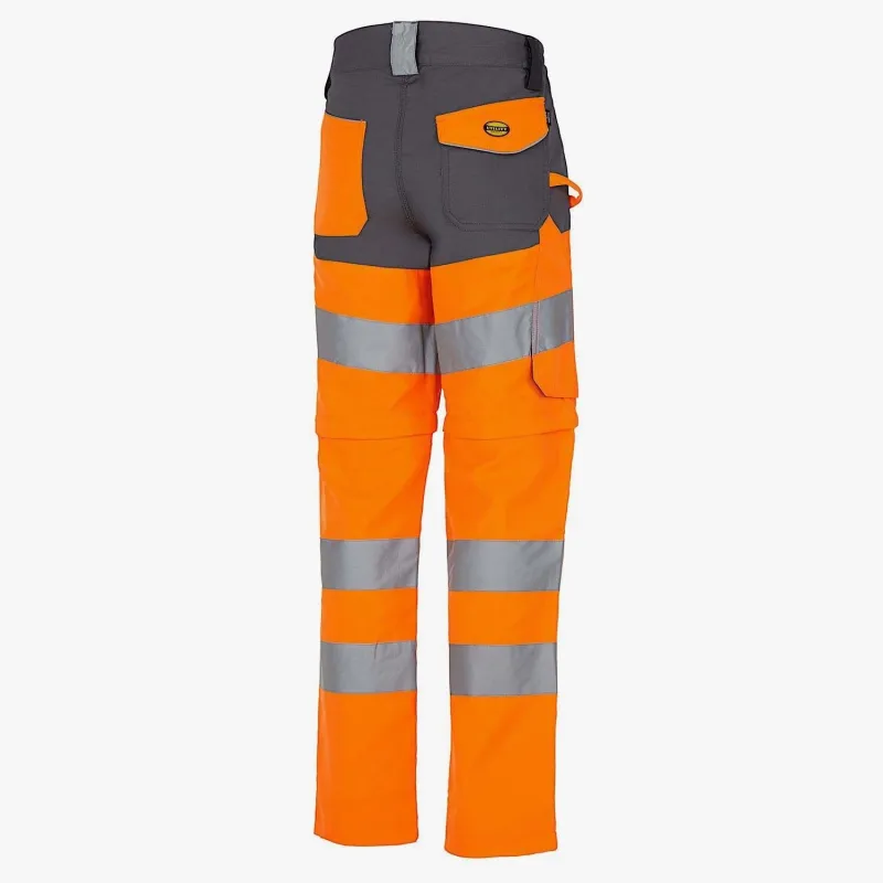 Pantalon de travail jambes amovibles et haute visibilité Diadora Utility