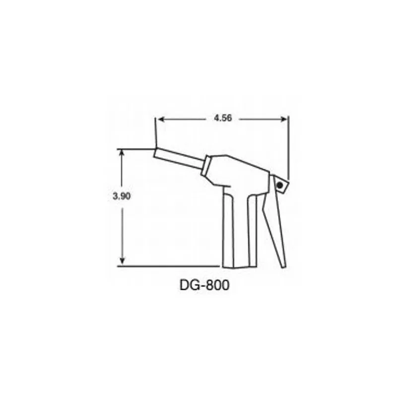 Pistolet en téflon pour fluide solvant,acide corrosif