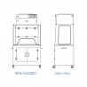 Hotte d'enseignement à filtration chimique EDU-Classic Air Science