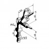 Robinet air comprimé sur table