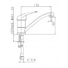 Mitigeur monotrou à bec lisse orientable