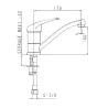 Mitigeur monotrou à bec lisse orientable