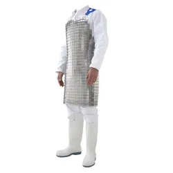 Tablier professionnel de protection en plaquette inox